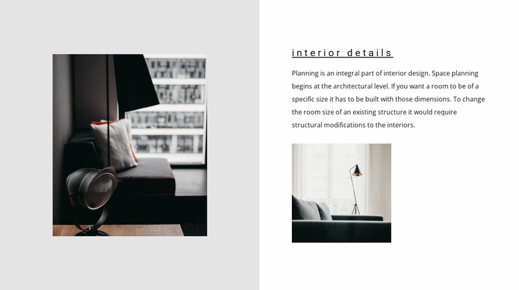 Important details Website Template