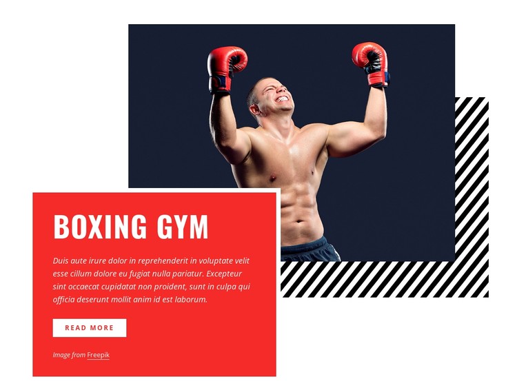 Boxing gym CSS Template