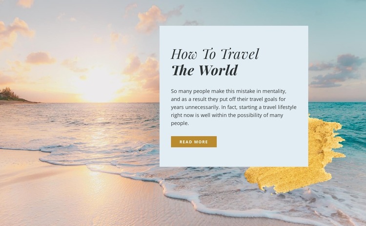Relax travel agency WordPress Website Builder