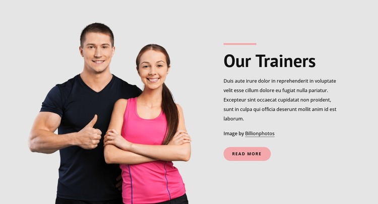 Best personal training CSS Template