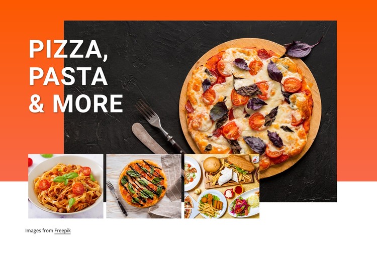 Pizza and pasta CSS Template