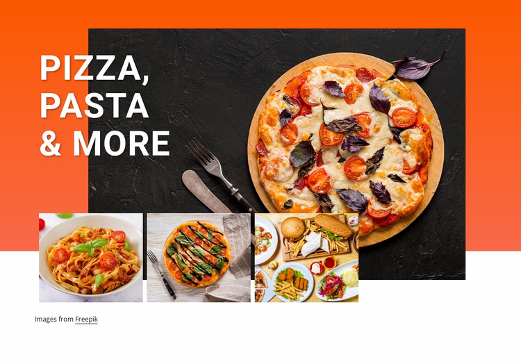Pizza and pasta Website Design