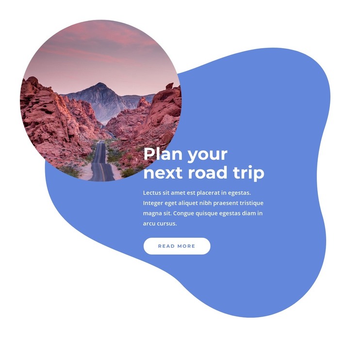 Plan your next trip HTML Template