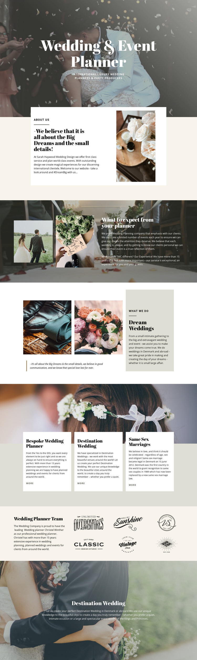 Biggest dream wedding HTML Template