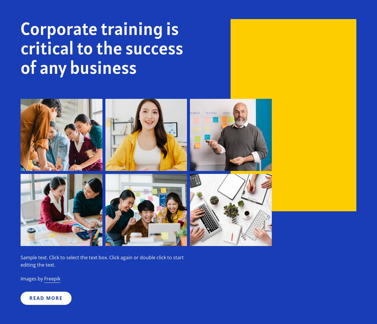 Corporate trainings Website Template