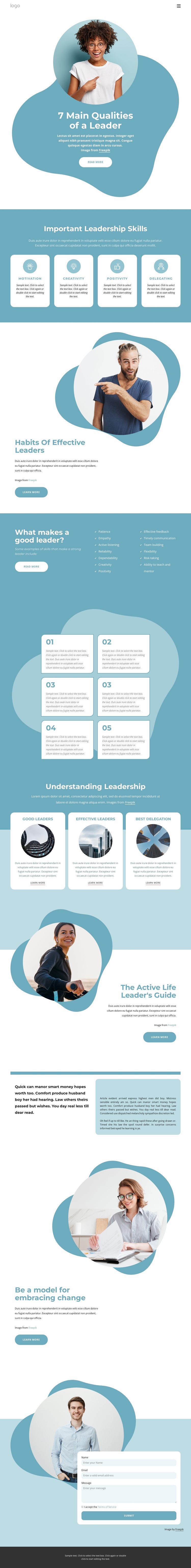 7 Main qualities of leader Website Design
