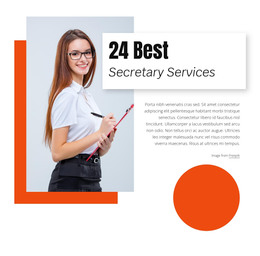 24 Best Secretary Services WordPress Blog Themes