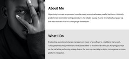 About Me And My Work WordPress Blog Themes