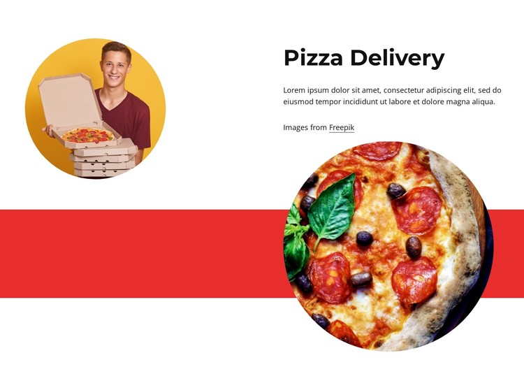 Pizza delivery design CSS Template