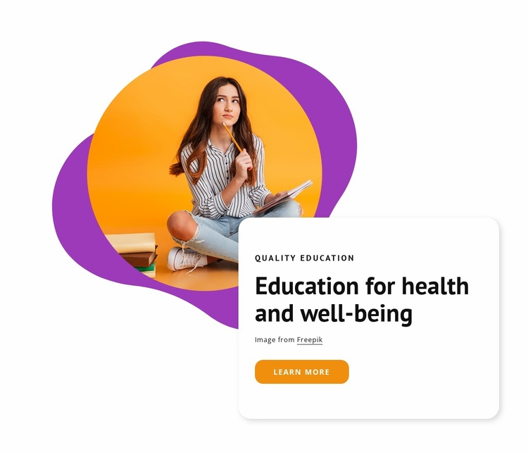 Education for healthcare Website Design