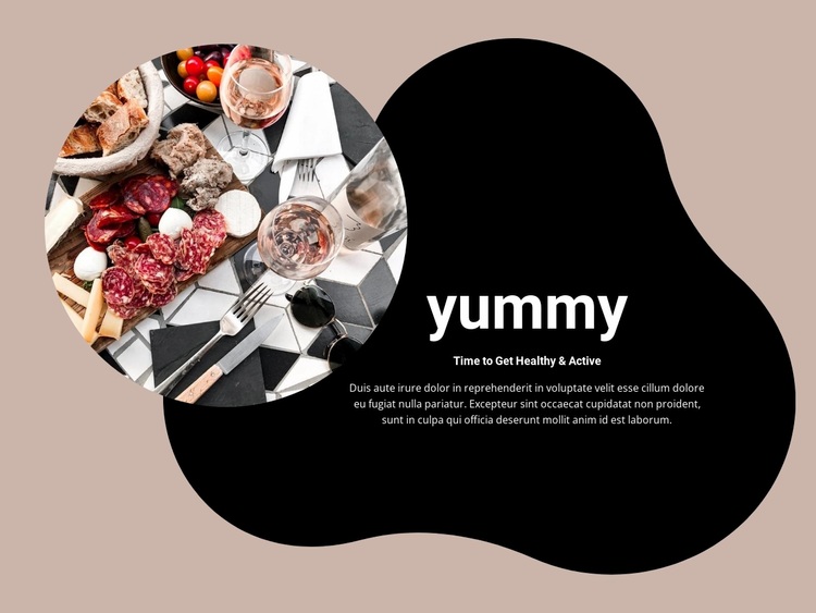 Snacks and aperitifs Website Design