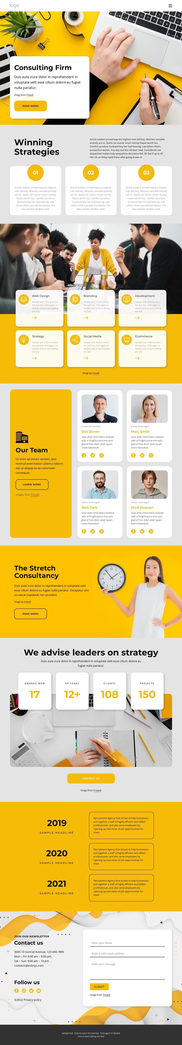 Top consulting firm HTML Template