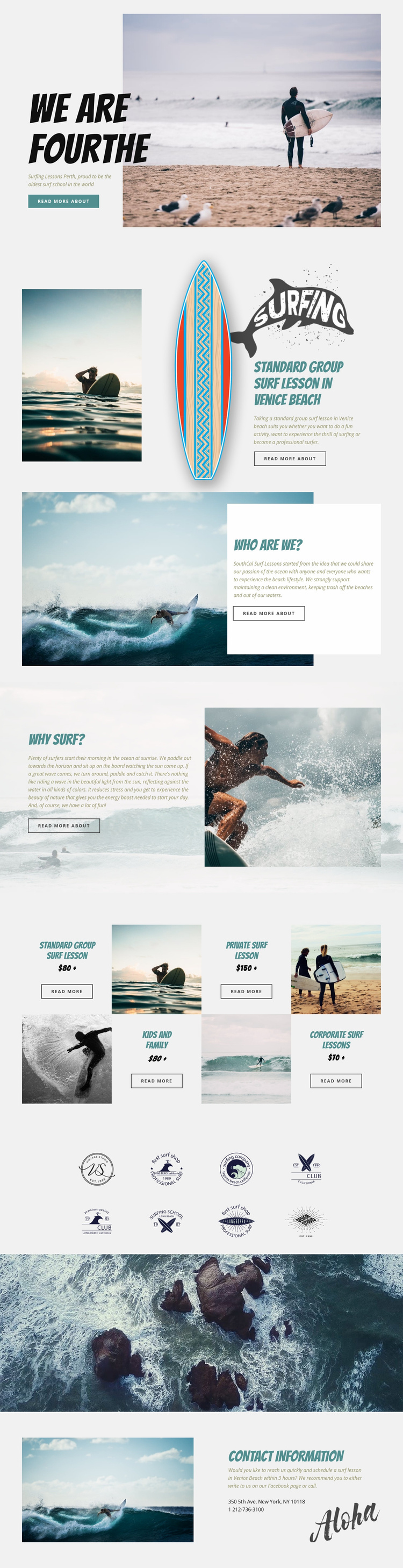 Surfing Website Template