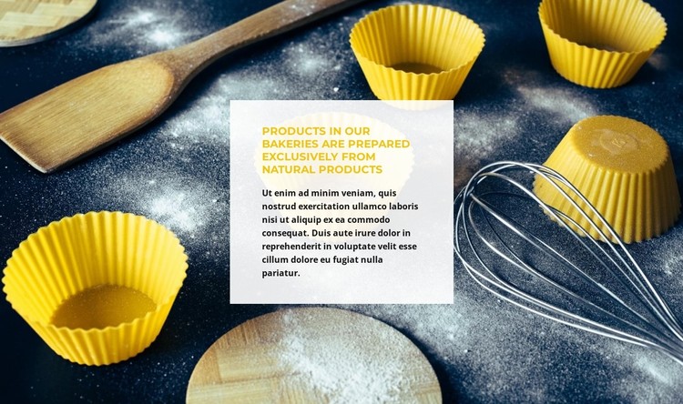 Cooking baking CSS Template