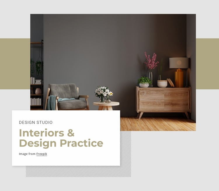 Interior architecture interior design Website Mockup
