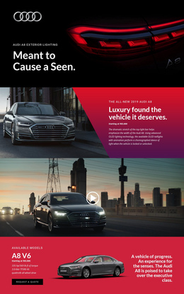 Audi Luxury Cars Change Perfect Html In Minutes