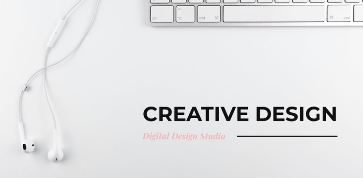 We create designs from scratch CSS Template