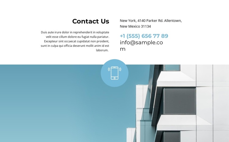 Get contacts for communication Joomla Template