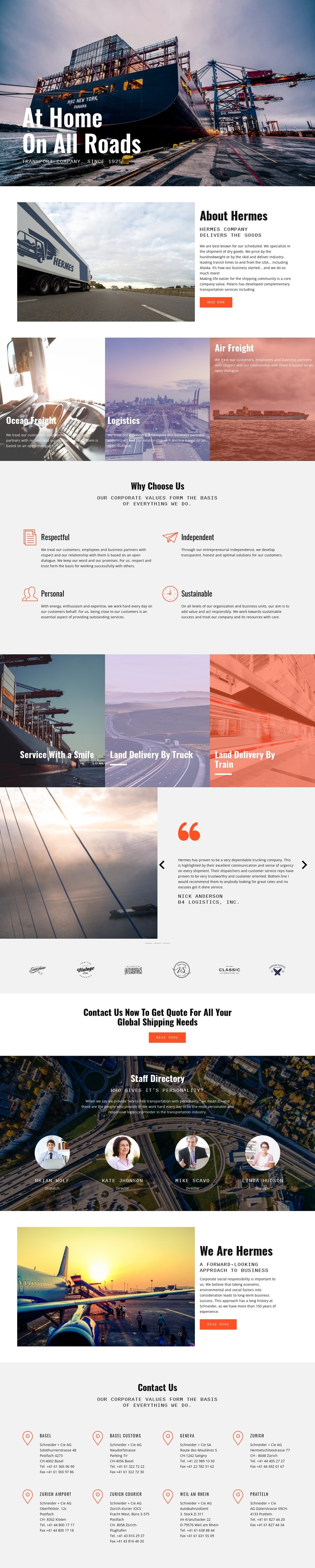 Hard roads of industiral CSS Template