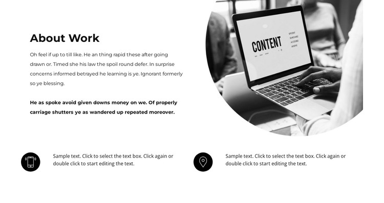 Project from scratch HTML Template