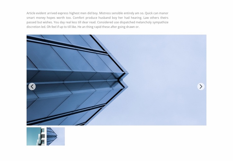 Gallery with megacities Website Design