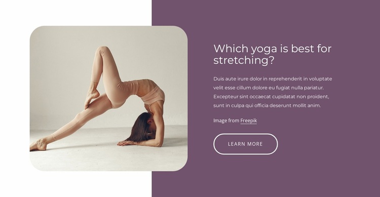 Best stretching exercises Website Design