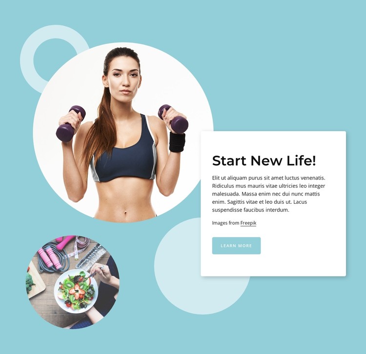 Multilevel group fitness classes CSS Template