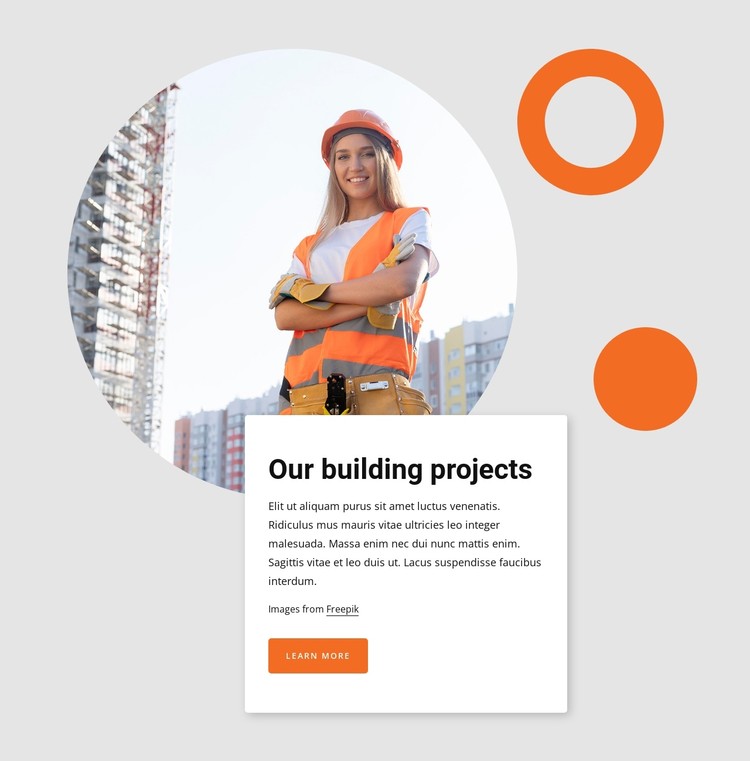 Our building projects CSS Template