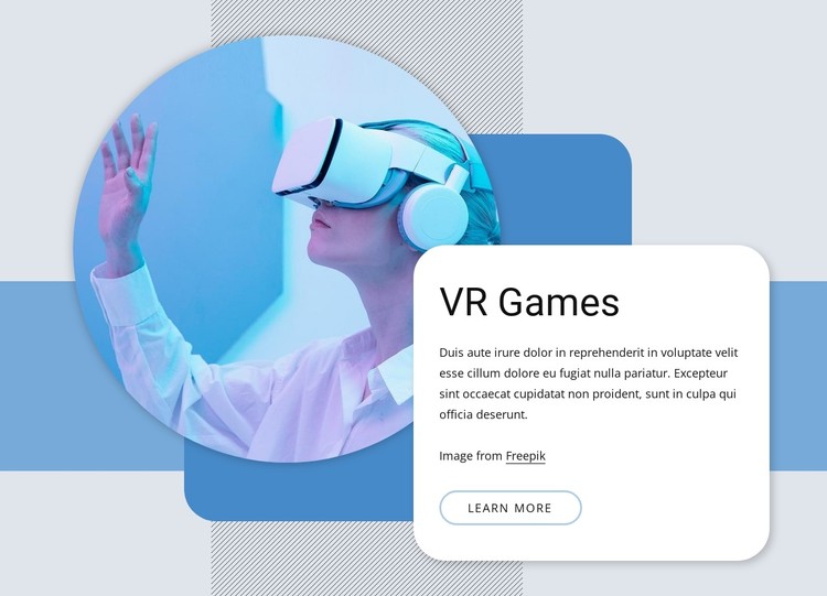 VR games and others CSS Template