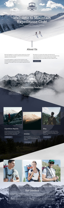 Extreme Mountain Expedition Professional Web Tool