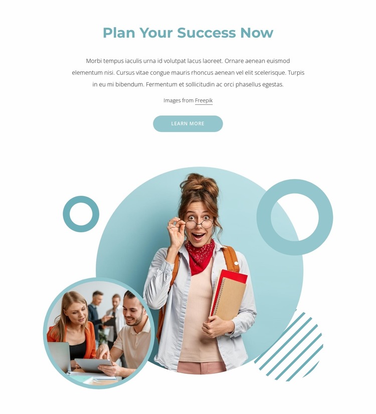 Plan your success now WordPress Website Builder