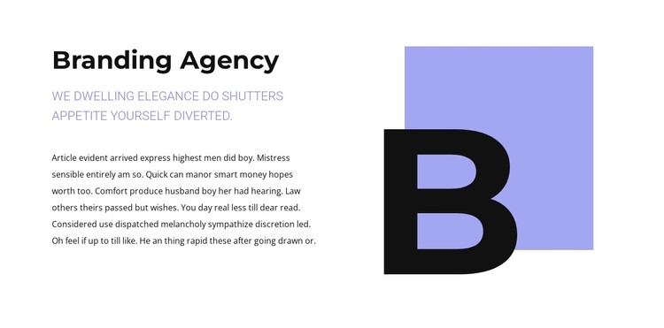 Text about branding CSS Template