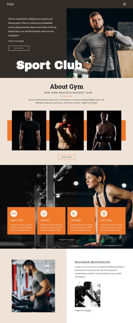 Gym CSS Templates