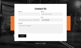 Form With Two Columns Website Templates Free Download