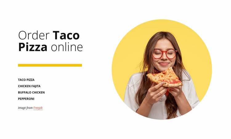 Download Order Pizza Online Website Mockup