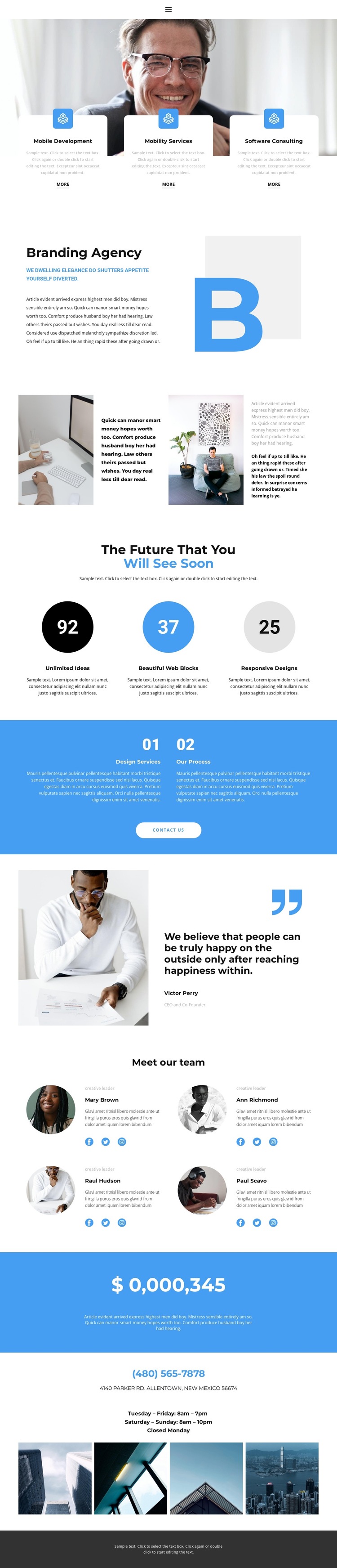 Brand building HTML5 Template