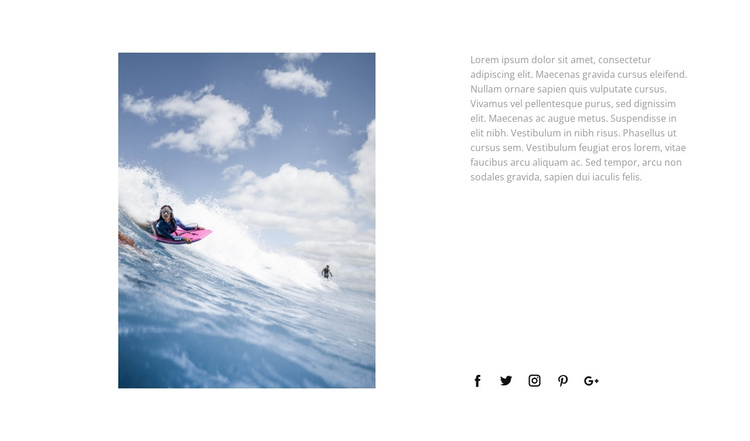 Conquer the waves Joomla Template