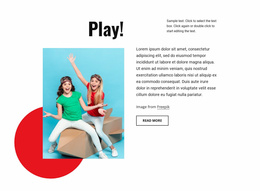 Learn And Play Responsive Website Template