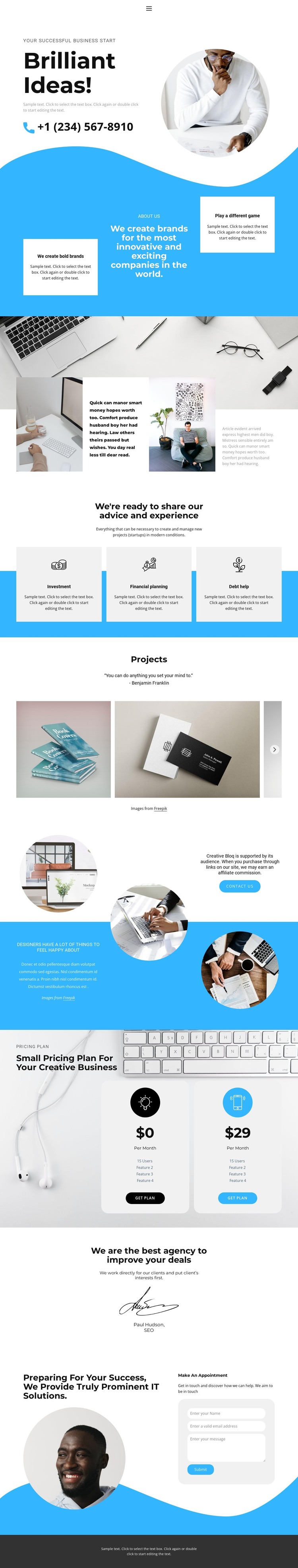 High Quality Service HTML Template