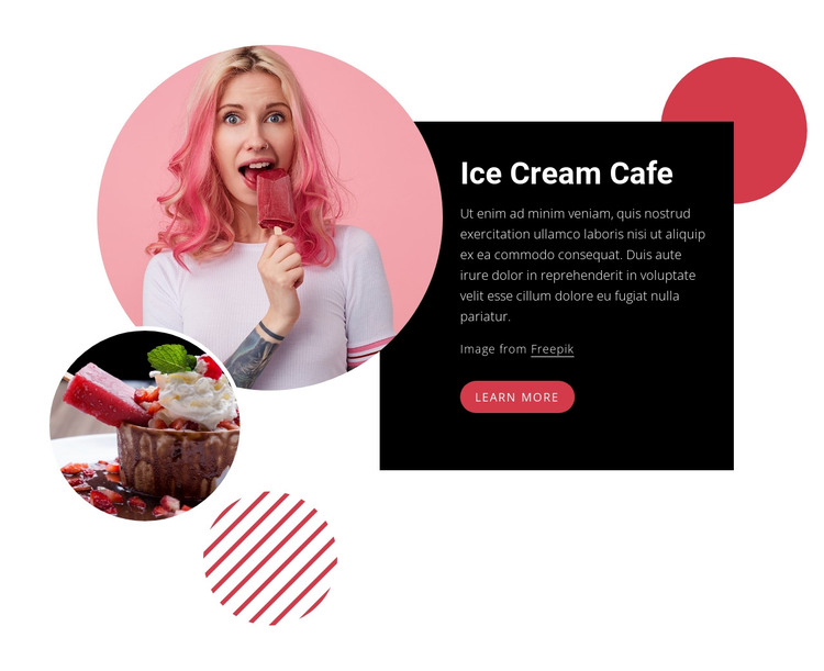 Excellent ice cream HTML Template