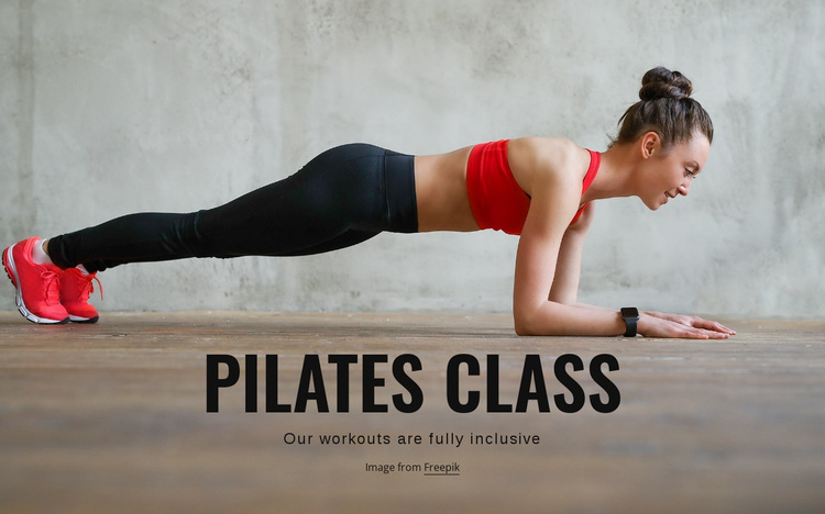 Pilates class Website Design