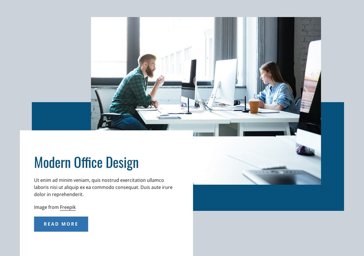 Modern office interior Joomla Page Builder