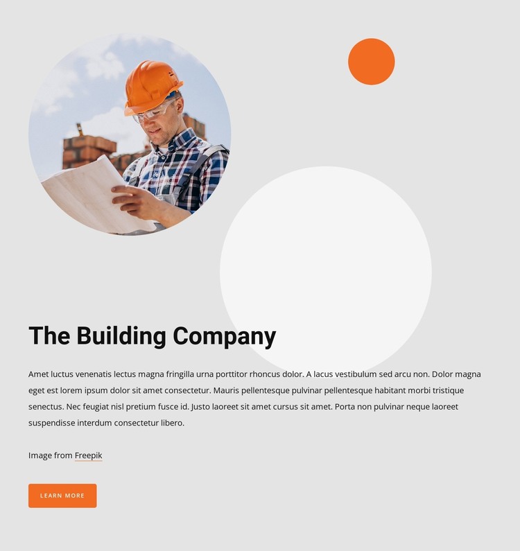 Our construction group HTML Template
