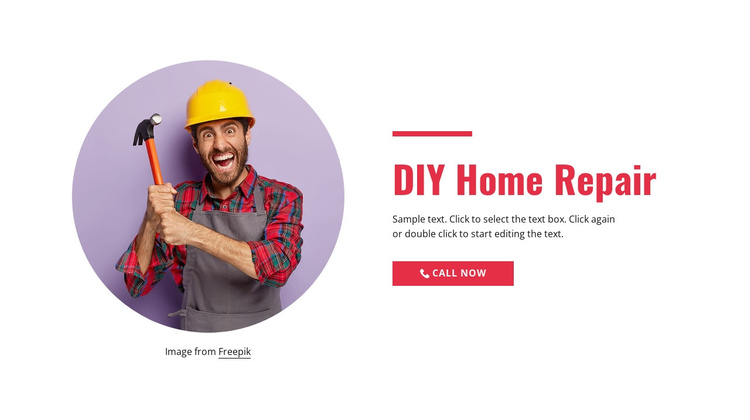 Step-by-step home repair Joomla Template