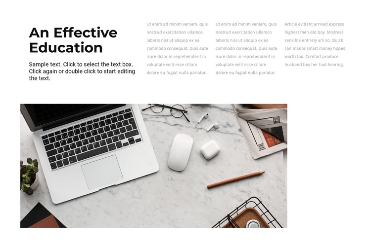 The best learning effect HTML Template