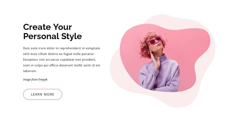 Create a fashion style CSS Template