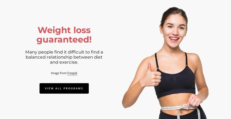 Weight loss guaranteed CSS Template