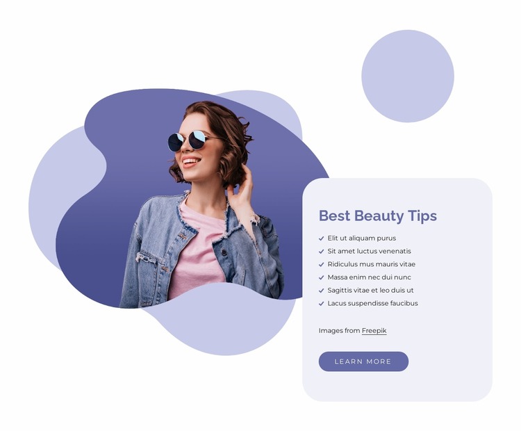 Easy beauty tips WordPress Website Builder