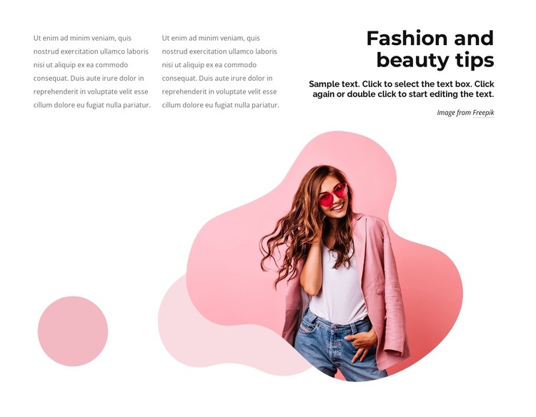 Fashion and beauty tips CSS Template
