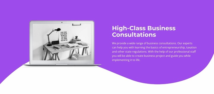 Business consultations WordPress Website Builder